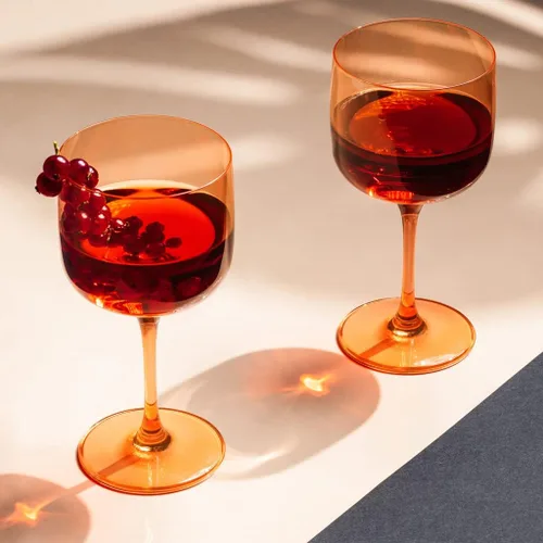 Vista 4 de Villeroy & Boch Par de copas de vino de albaricoque/agua