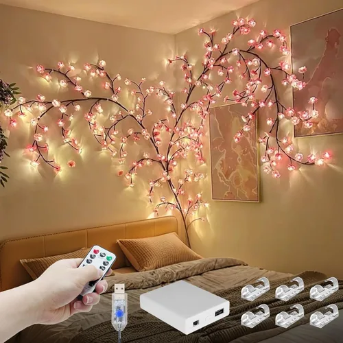 Vista 14 de 4FT 48LED USB Huevo de Pascua Rama Luces para decoración de pared, caja de 1 huevo de Pascua 48 LED