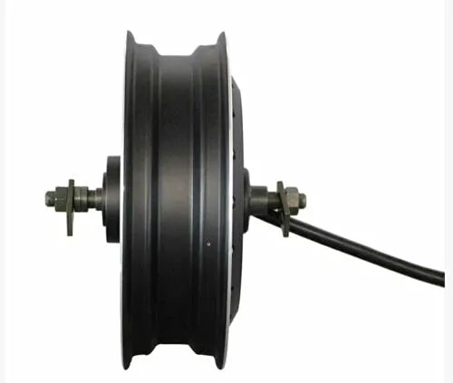 Vista 2 de Motor eléctrico sin escobillas de alta potencia 55-74mph del eje de la vespa de la motocicleta de 8KW 72V