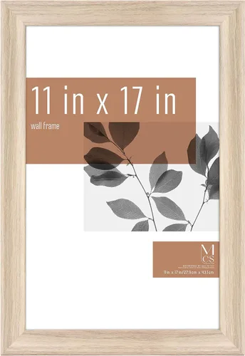 Vista 12 de MCS Studio Gallery Marco para foto rectangular: 8.5 x 11 pulgadas, imitación veta de madera natural, cristal antirrotura, para póster o impresión