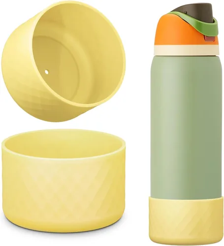 Vista 21 de Protector de Silicona para Botella de Agua Owala, 2 Piezas Fundas Protectoras Antideslizantes para Botellas de Agua FreeSip/Twist/Flip, Sin BPA