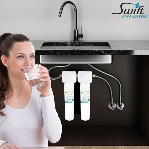 Vista 3 de Swift Green Filters SGF3-14-MAX-Rx-2– Sistema de filtro de agua para debajo del fregadero de varias etapas Alta capacidad, ecológico, conexión