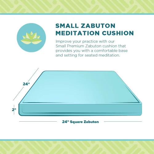 Vista 2 de Bean Products almohadón Zabuton de algodón para meditación de yoga.