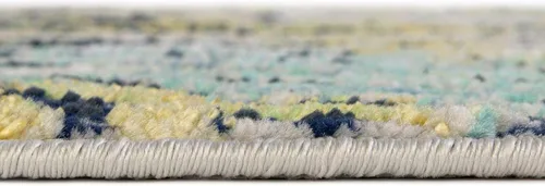 Vista 5 de Unique Loom Ariel Collection - Alfombra de área de algas (2 pies x 3 pies 1 pulgada, rectangular, azul/marfil)