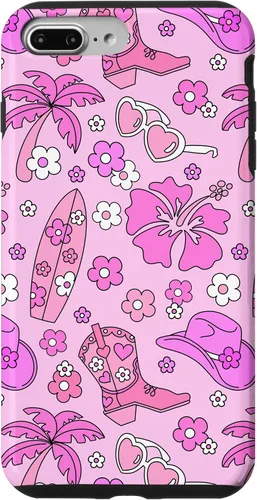 Vista 12 de iPhone 16 Coastal Cowgirl Estética Rosa Cowgirl Hat Cowboy Boots Boho Case