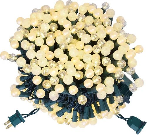 Vista 15 de Luces de Cadena con Globos, 70 Luces LED de Bolas Mixtas Enchufables con Certificación UL, Luces de Árbol de Navidad de 19 Pies, Luces de Hadas