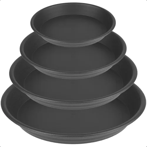 Vista 18 de 6 platillos de plástico para plantas de 5 pulgadas, tamaño individual, grueso y fuerte de 6, 8, 10, 12 pulgadas, bandeja de recogedor de agua