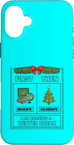 Vista 23 de Literary Teacher First Then Educate Celebrate I Am Earning Case for iPhone 17