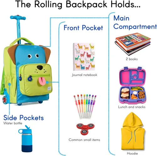 Vista 4 de TWISE Mochila de viaje para niños y niños pequeños