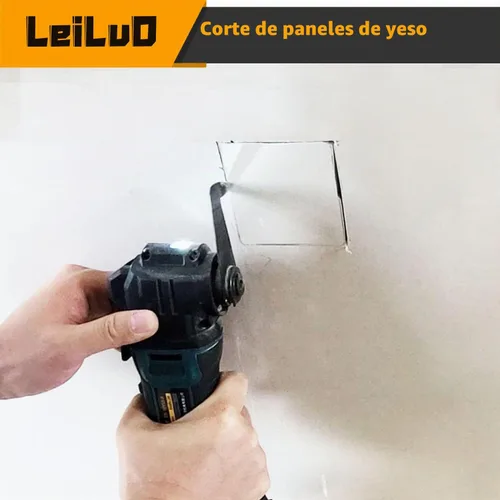 Vista 3 de LEILUO - Juego de 6 hojas para herramienta oscilante, para cortar paneles de yeso y múltiples materiales, accesorios universales para herramientas