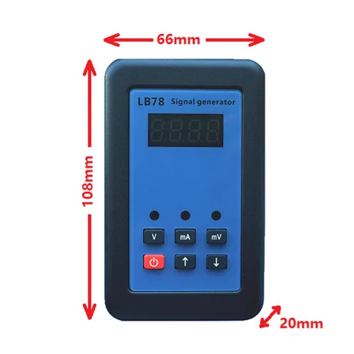 Vista 3 de LB78 Generador de señal de pantalla LCD, 4-20mA/0-10V/mV Resistencia Medidor de voltaje de corriente Voltímetro Fuente de voltímetro Calibrador
