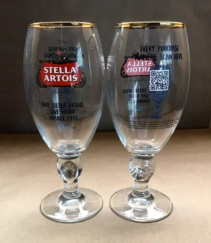 Vista 6 de Stella Artois Pour it Forward Water Awareness Cáliz - Juego de 2 (2 unidades, 0.4L cada uno, vidrio, cáliz de tallo)
