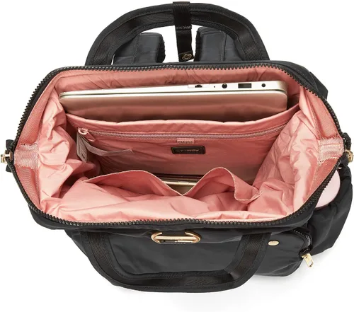 Vista 9 de PacSafe Mochila antirrobo Citysafe CX 17L para mujer, se adapta a laptop de 16 pulgadas, Negro, talla única , Citysafe Cx 17l - Mochila antirrobo