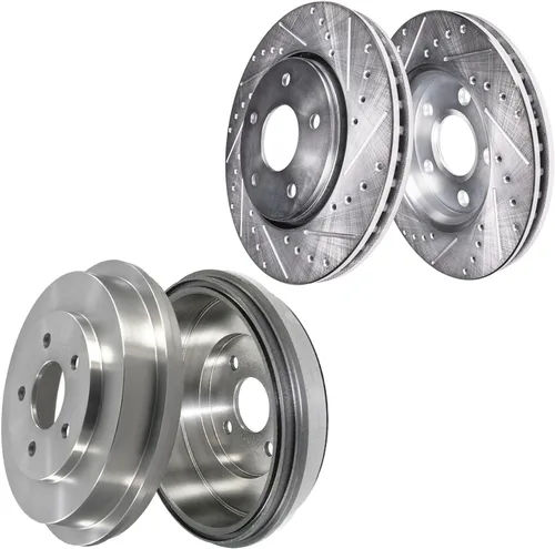 Vista 13 de Detroit Axle - Rotores de freno para Toyota Avalon 2020-2021 Camry 2020-2024, repuesto de rotores de freno de disco perforados y ranurados: rotor