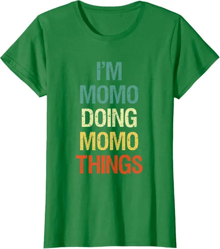 Vista 41 de I'M Momo Doing Momo Things - Camiseta de regalo con nombre personalizado, Negro, S