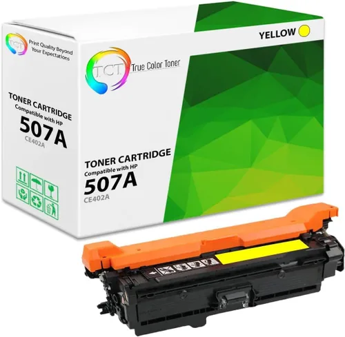 Vista 14 de TCT Paquete de 4 cartuchos de tóner 507A – Reemplazo compatible para HP 507A CE400A CE401A CE402A CE403A funciona con impresoras HP LaserJet