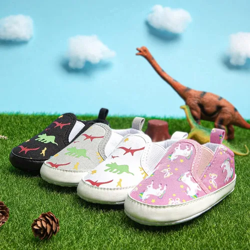 Vista 2 de Sawimlgy Zapatos de calcetines para bebés y niñas recién nacidos, bonitos zapatos de dibujos animados, suela antideslizante suave y antideslizante