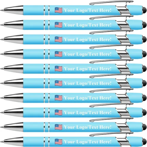 Vista 28 de Bolígrafos personalizados con lápiz capacitivo, bolígrafos personalizados impresos con tu logotipo o mensaje, ideales para regalos, promociones