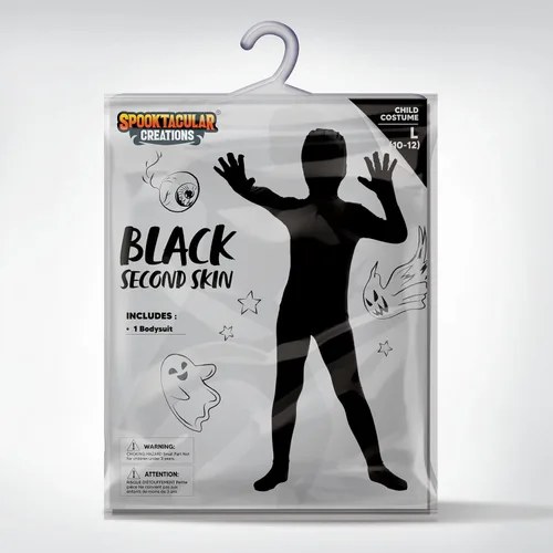 Vista 6 de Spooktacular Creations Disfraz unisex negro para niños