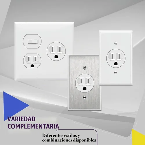 Vista 7 de ENERLITES Tomacorriente de un solo receptáculo, resistente a manipulaciones, grado comercial, 3 cables, tornillo de puesta a tierra, 2 polos, 5-15R