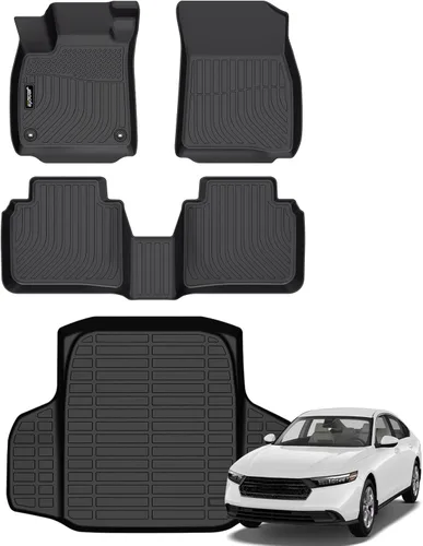 Vista 34 de Juego completo de tapetes de auto para todo tipo de clima, revestimiento automotriz para piso y maletero