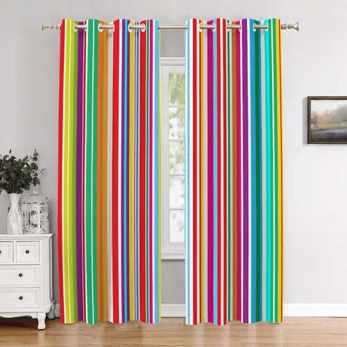 Vista 97 de Cortinas de cocina de hojas de arce otoñales para ventanas, hojas verdes y rojas sobre cenefas opacas negras, tratamientos de ventana de poliéster