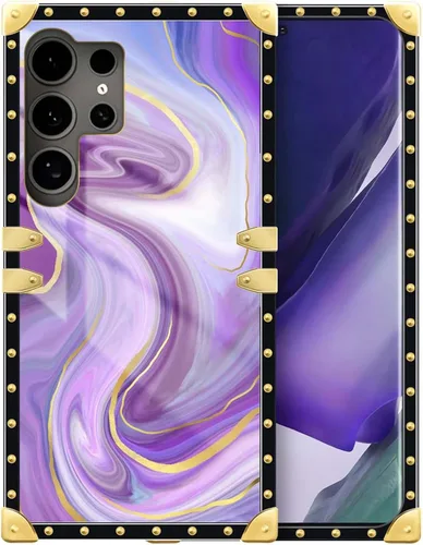Vista 157 de Funda compatible con Samsung Galaxy S10 4G, TPU suave de lujo y parte trasera de policarbonato duro para niñas y mujeres, funda protectora a prueba