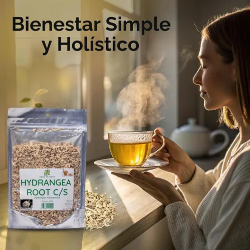 Vista 5 de Herb To Body Raíz de hortensia C/S - Cortada y tamizada - Wildcrafted - 4oz
