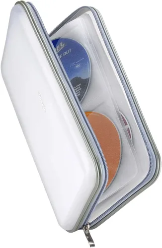 Vista 10 de Cartera organizadora y de almacenamiento, de alta resistencia y con capacidad para 70 CDs, DVDs, Blu-ray., negro