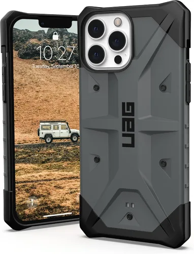 Vista 11 de URBAN ARMOR GEAR UAG - Funda protectora diseñada para iPhone 13 Pro Max, color negro, resistente, ligera, delgada, a prueba de golpes, Pathfinder