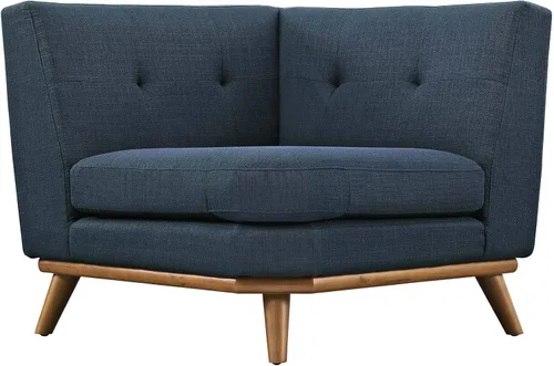 Vista 5 de Modway Engage - Sofá seccional en forma de L, tapizado moderno, color gris, Tela