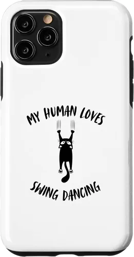 Vista 27 de My Human Loves Swing Dancing - Cat Parent Hobby Lover Case for iPhone 16