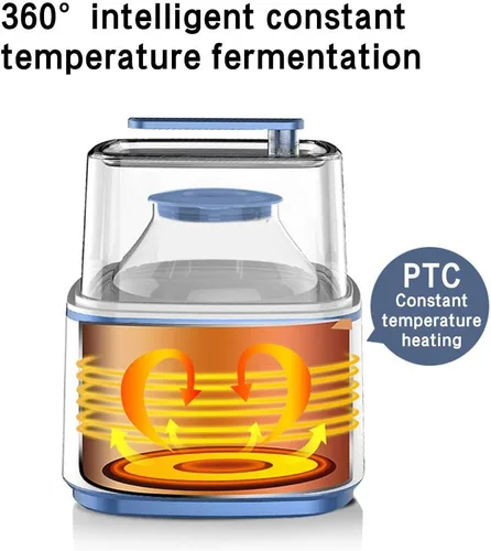 Vista 4 de Máquina de enzima de yogur multifuncional automática Máquina de fermentación líquida de gran capacidad para el hogar Fabricante de yogur