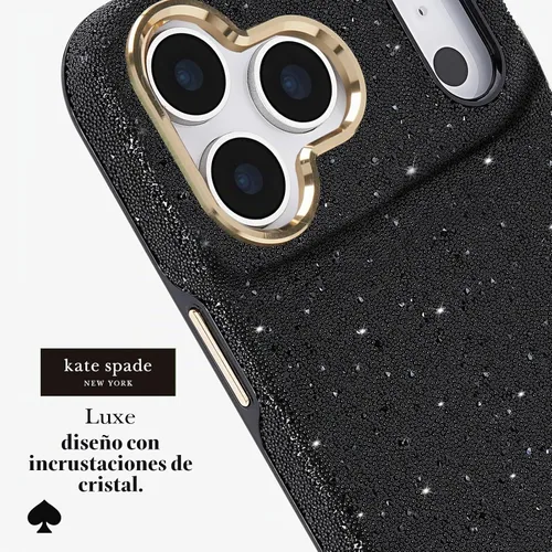 Vista 7 de kate spade new york Funda para iPhone 18 Pro - Crystal Pave Nightfall