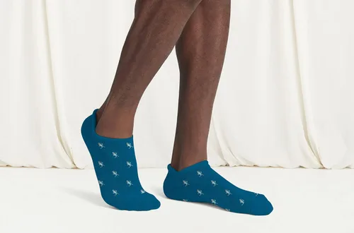 Vista 3 de MeUndies Calcetines tobilleros de algodón elástico - Tela exclusiva de Tienda