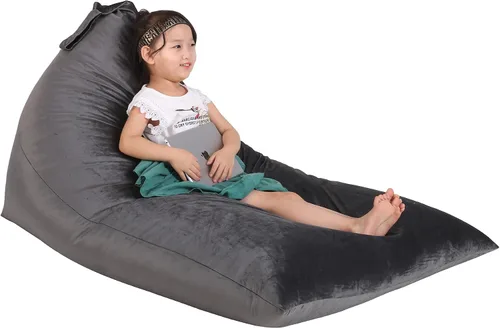 Vista 9 de Jorbest Puf de almacenamiento de animales de peluche para niños y adultos, puf de animales de peluche, asiento de lona de alta calidad, solo funda