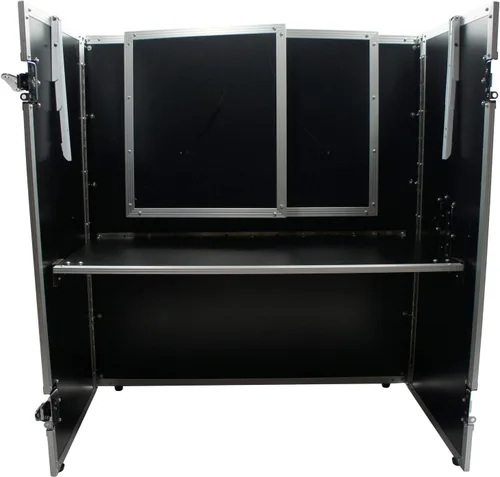 Vista 7 de Harmony Audio Cases HCDJSTANDT - Mesa de trabajo portátil plegable compacta para DJ