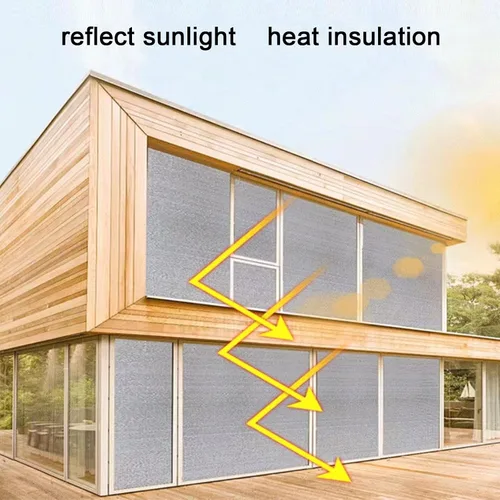 Vista 4 de Película opaca total para ventana, protección solar para el hogar, balcón, película para tintar para ventana, bloqueo solar, anti UV, control