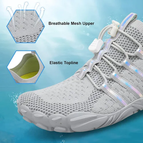 Vista 4 de XIHALOOK - Zapatos deportivos de senderismo para mujer y hombre, de secado rápido, para playa, caminar, kayak, surf, entrenamiento