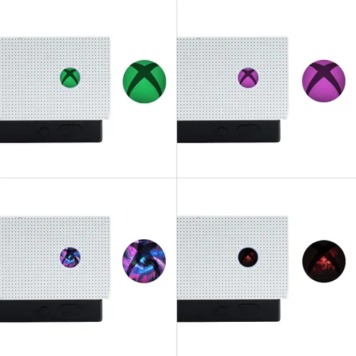 Vista 5 de PlayVital Custom Home Button Power Switch Stickers Skin Cover for Xbox Series X & S, for Xbox One & Xbox One XS Console & Controller, for Xbox One