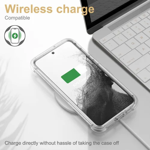 Vista 6 de SURITCH Funda transparente para Samsung Galaxy S23+ Plus de 6.6 pulgadas (solo protector de pantalla), [protector de pantalla integrado] carcasa