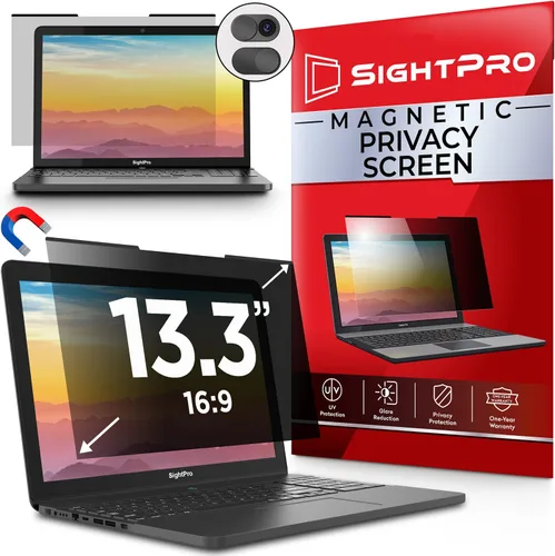Vista 12 de SightPro Protector de Pantalla Magnético de Privacidad para MacBook Pro de 13 Pulgadas (2016, 2017, 2018, 2019, 2020, 2021, 2022, M1, M2) Filtro