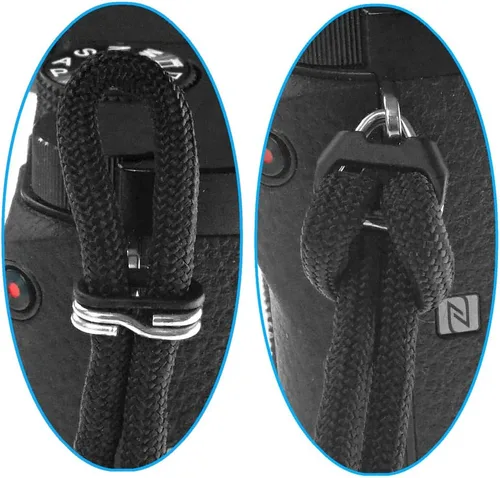 Vista 4 de Correa de muñeca ajustable 550 Paracord para cámaras réflex digitales, compactas