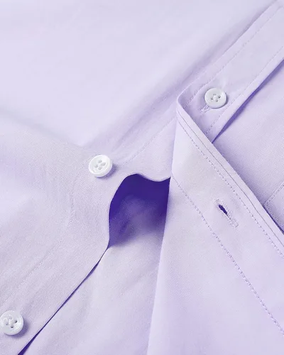 Vista 5 de Alimens & Gentle Camisa Oxford de manga corta para hombre, ajuste regular, cuello abotonado, con bolsillo