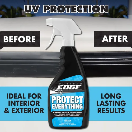 Vista 4 de BOATER'S EDGE Protege todo – Spray protector UV para interiores y exteriores multisuperficie, 32 onzas (BE1722)