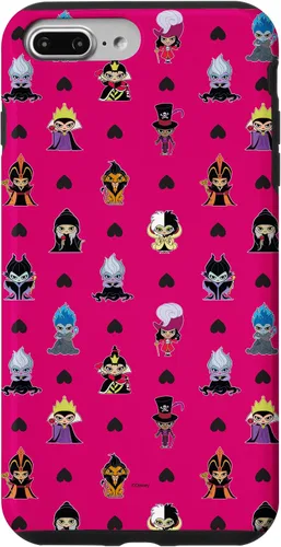 Vista 12 de iPhone 16 Disney Villains Anti-Love Cute Black Heart Valentine’s Day Case