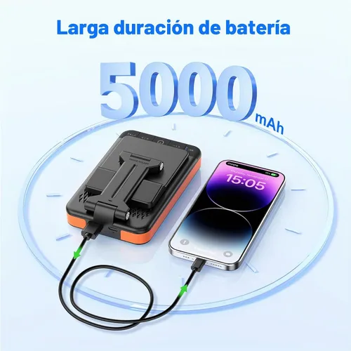 Vista 3 de JTEMAN Altavoz Bluetooth con soporte de teléfono de carga, portátil