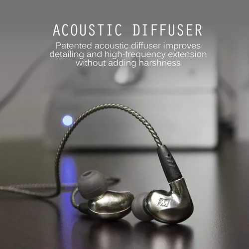 Vista 8 de MEE audio Pinnacle P1 - Auriculares intrauditivos audiófilos de alta fidelidad con cables desmontables, EP-P1-ZN-MEE, Pinnacle P1 (Zinc)