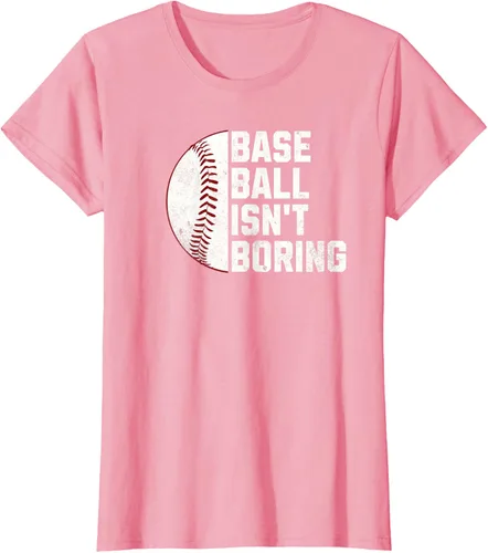Vista 15 de Camiseta Baseball Isn't Boring, Negro