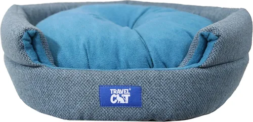 Vista 8 de Travel Cat Meowbile - Casa para gatos de interior, 25 x 18 x 17 pulgadas, cama y cueva para gatos convertible y duradera de alta calidad